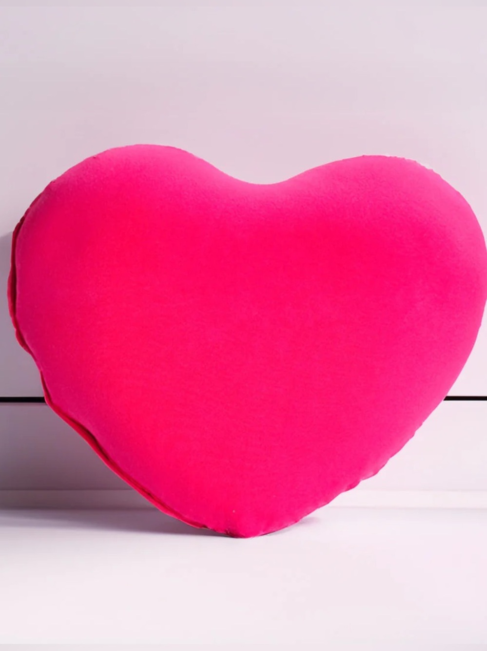 Yogibo Heart Pillow Hot Pink Indoor Outdoor Squishy Throw Decor
